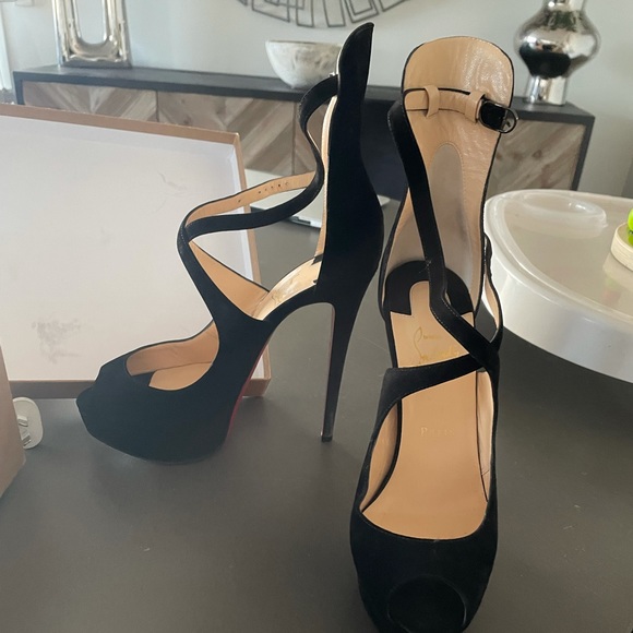 Christian Louboutin Shoes - CHRISTIAN LOUBOUTIN 
MARLENALTA 150 VEAUVELOURS
